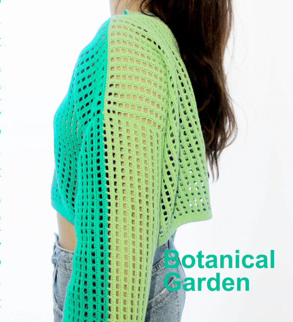 Patrón top crochet Botanical Garden de Poetryarn