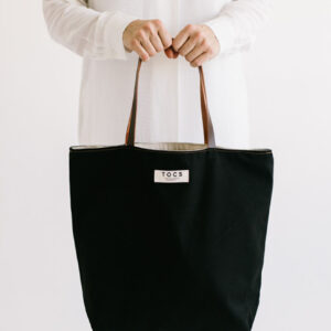 Bolso totebag negro xl de TOCS