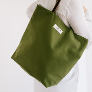 Bolso totebag verde xl de TOCS