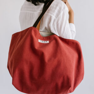 Bolso totebag rojo xl de TOCS