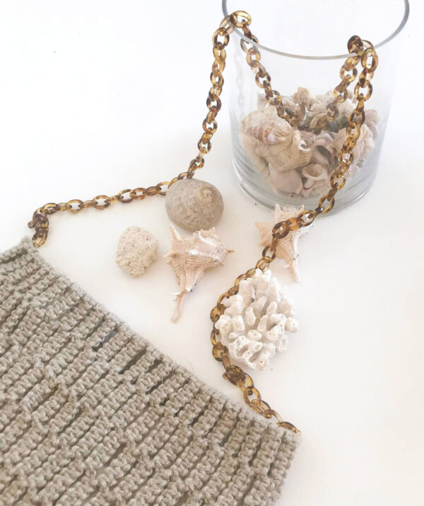 Bolso cartera de lino natural de THE LYNE BRAND