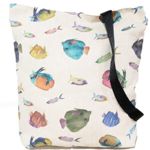 TOTE BAG PECES DE COLORES de LICHIS BLANCOS