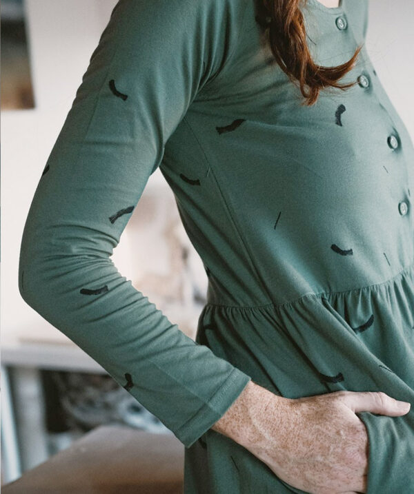 Vestido Ranglán Verde 4 de TIRALAHILACHA